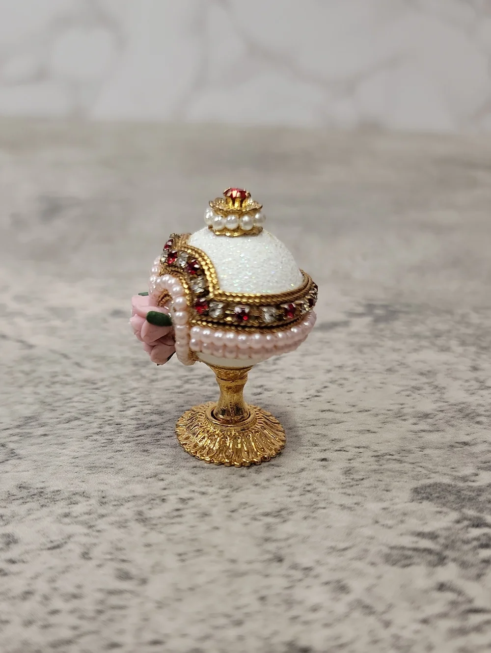 Vintage Quail Egg Trinket Box